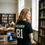 Immagine del prodotto T-shirt maglia Rozanov per fan di Heated Rivalry