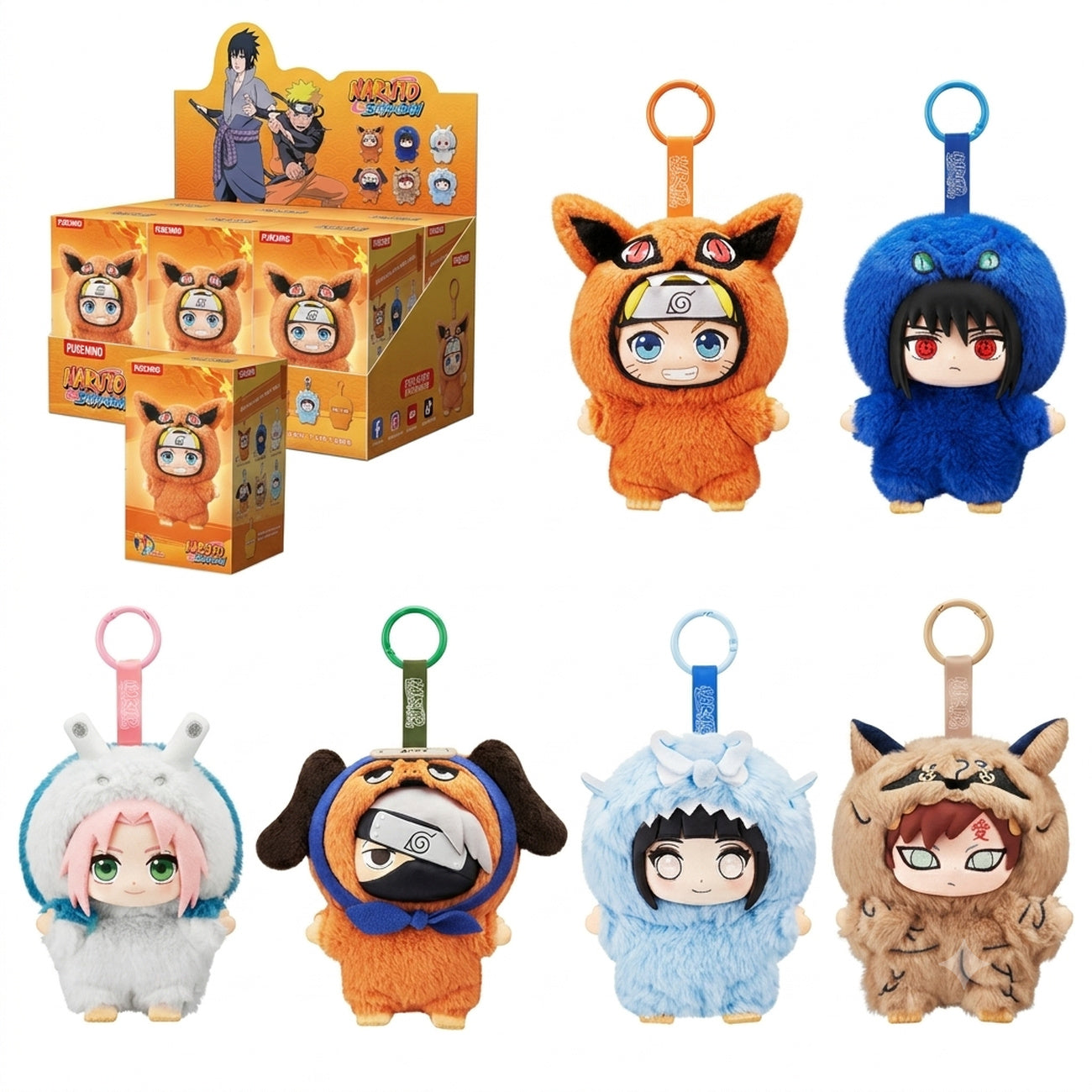 Immagine del prodotto Naruto - Portachiavi peluche Mystery Beast Party