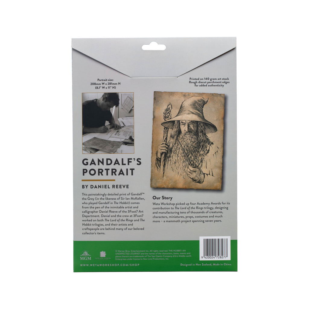 Immagine del prodotto Lo Hobbit Stampa artistica Ritratto di Gandalf il Grigio 21 x 28