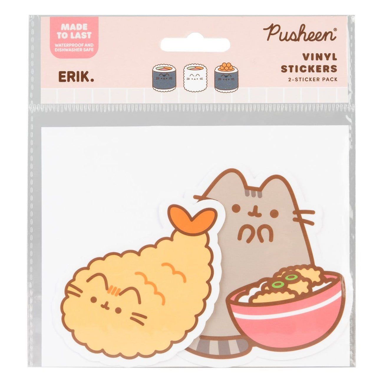 Immagine del prodotto Pusheen Adesivi in Vinile Sushi Roll Vol. 2 Set da 2