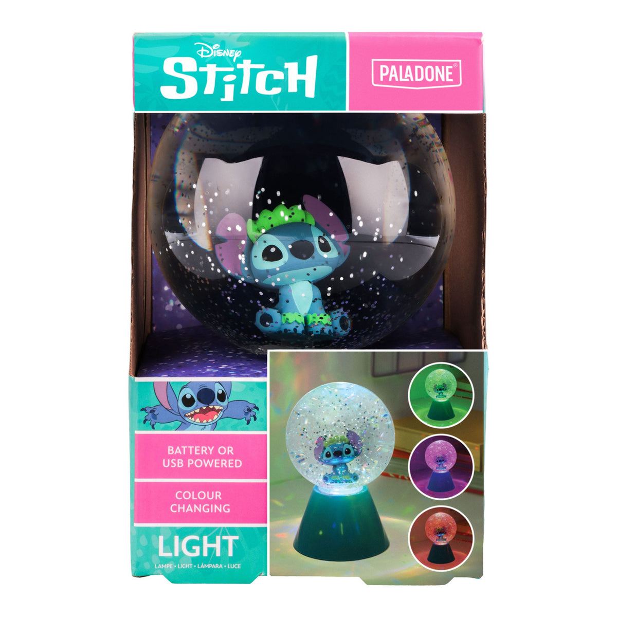 Immagine del prodotto Lilo & Stitch Lampada LED Stitch Sfera Glitter 17 cm