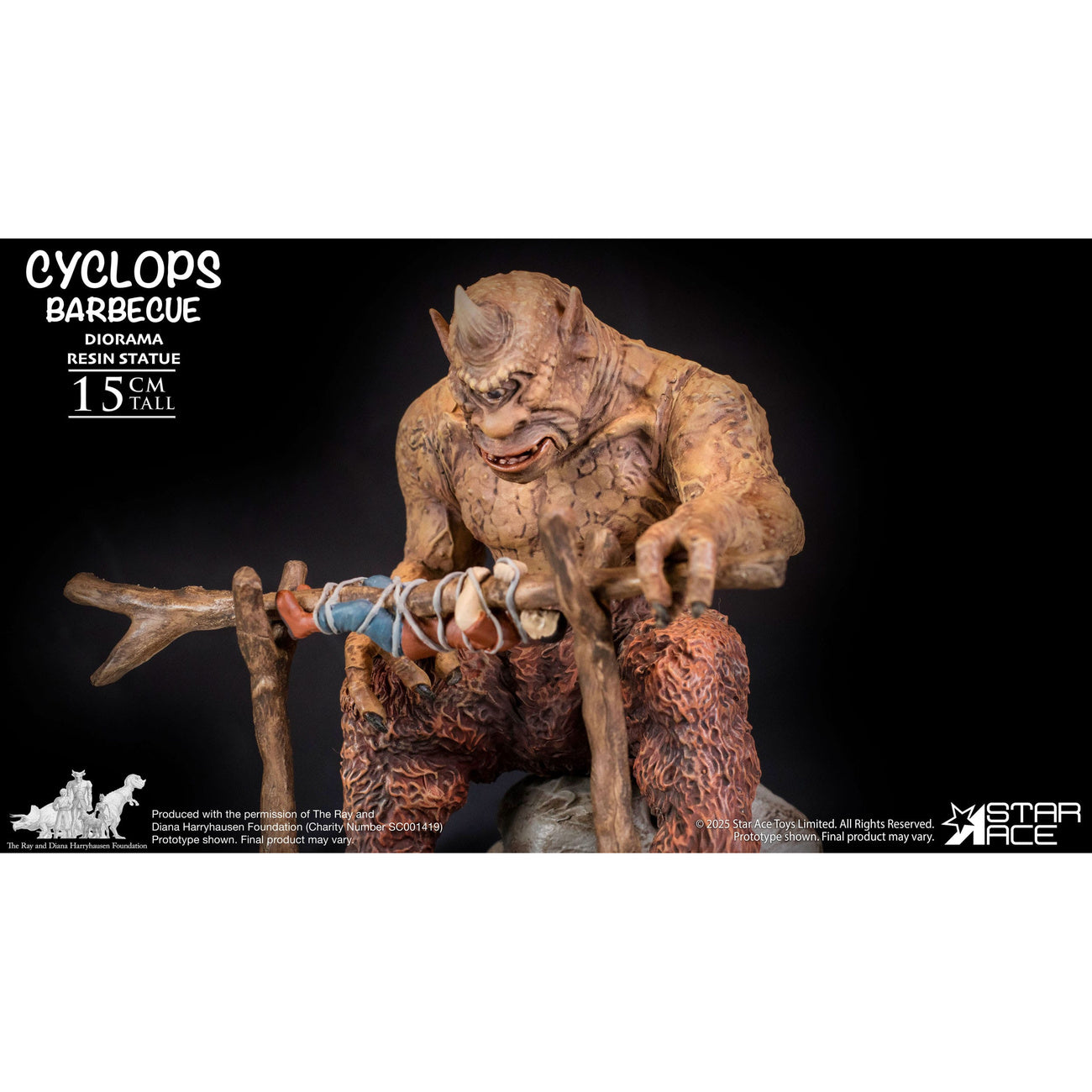 Product image Ray Harryhausen Diorama 1/8 Cyclops Barbecue Scene 17 cm