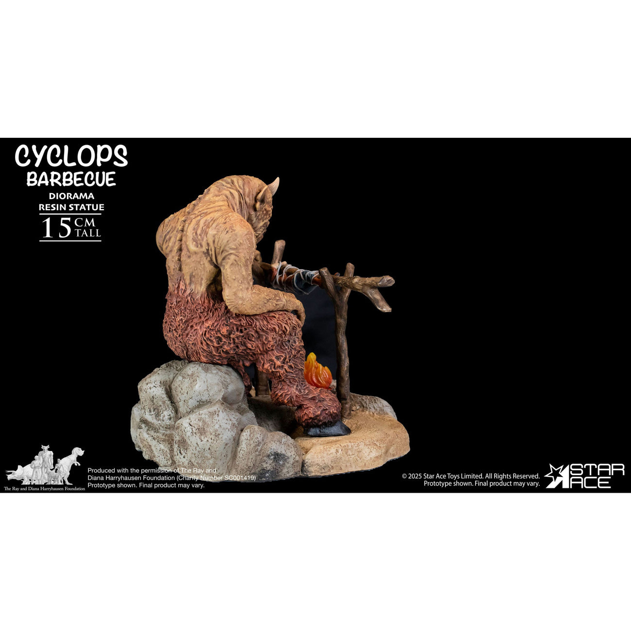 Product image Ray Harryhausen Diorama 1/8 Cyclops Barbecue Scene 17 cm