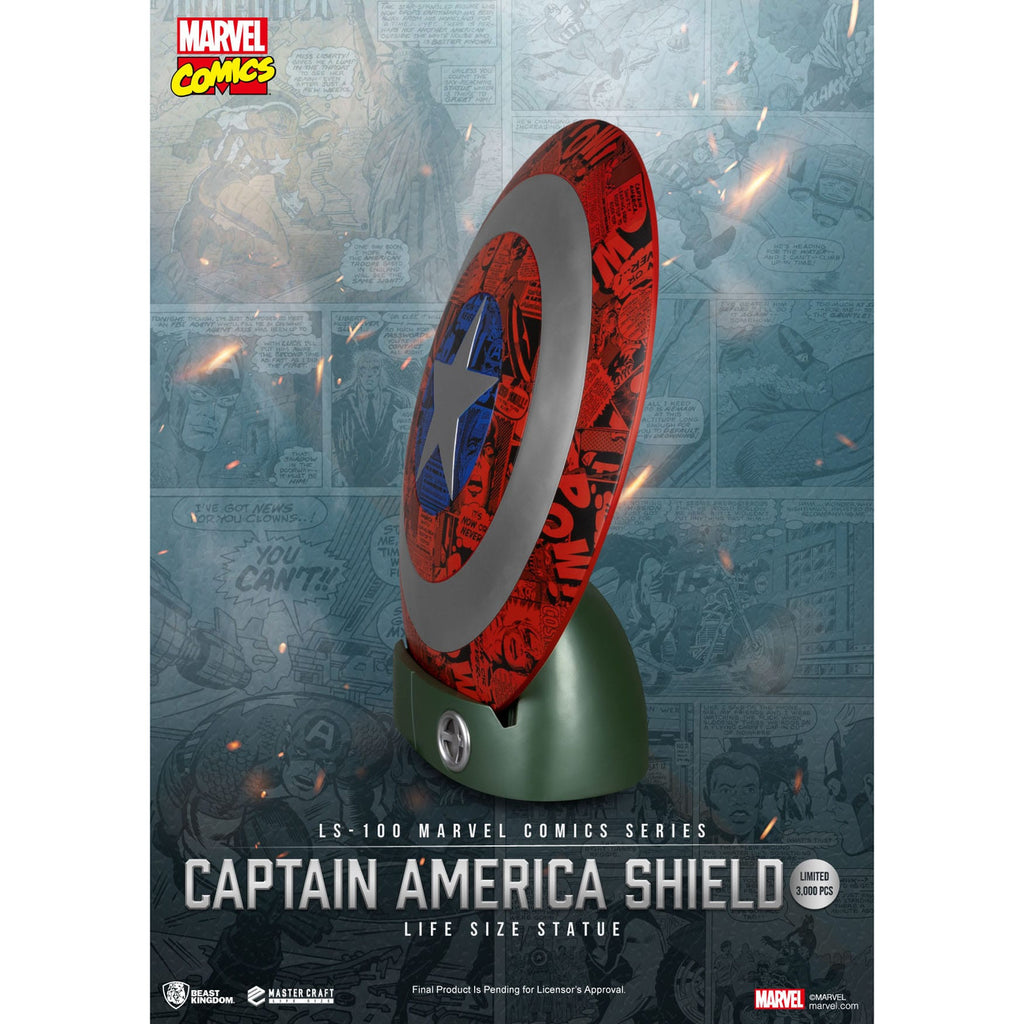 Immagine del prodotto Marvel Comics Statua Scudo di Captain America in PVC a Grandezza Naturale