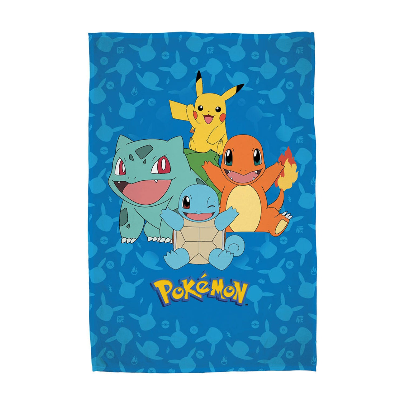 Immagine del prodotto Coperta in pile di flanella Pokémon Starter Pokémon 130 x 160 cm