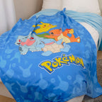Immagine del prodotto Coperta in pile di flanella Pokémon Starter Pokémon 130 x 160 cm