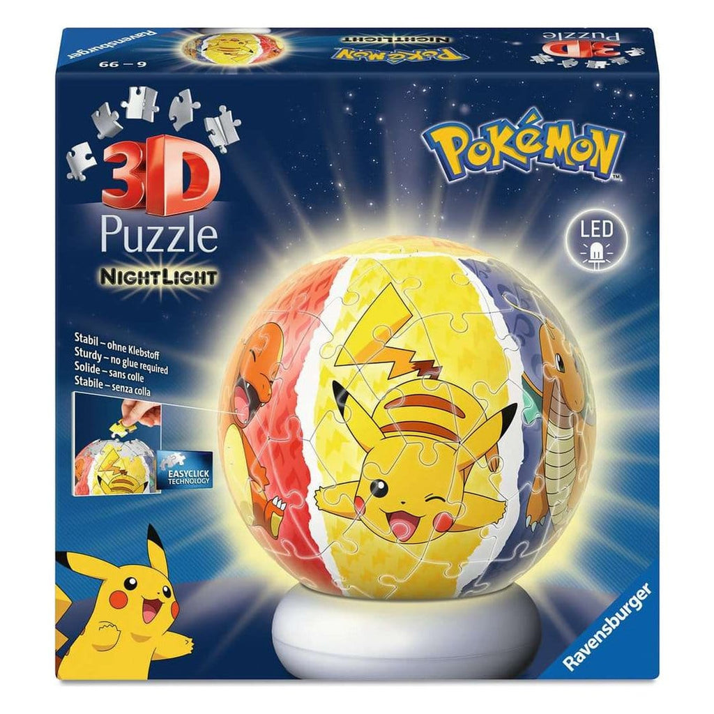 Immagine del prodotto Pokémon Sfera Puzzle 3D Lampada Notturna (73 pezzi)