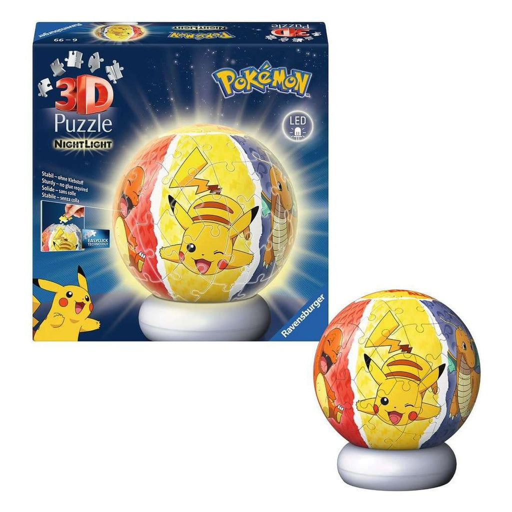 Immagine del prodotto Pokémon Sfera Puzzle 3D Lampada Notturna (73 pezzi)