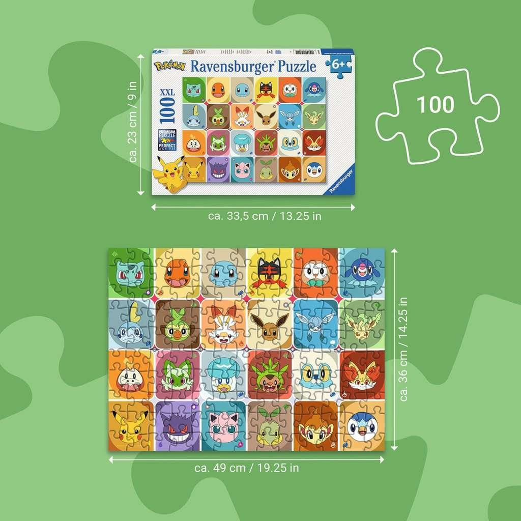 Immagine del prodotto Puzzle per bambini Pokémon Volti Pokémon (100 pezzi XXL)