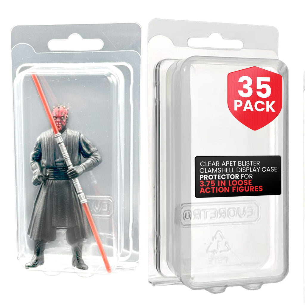 Immagine del prodotto Gusci Clamshell in PET XL Confezione da 35 per Action Figure