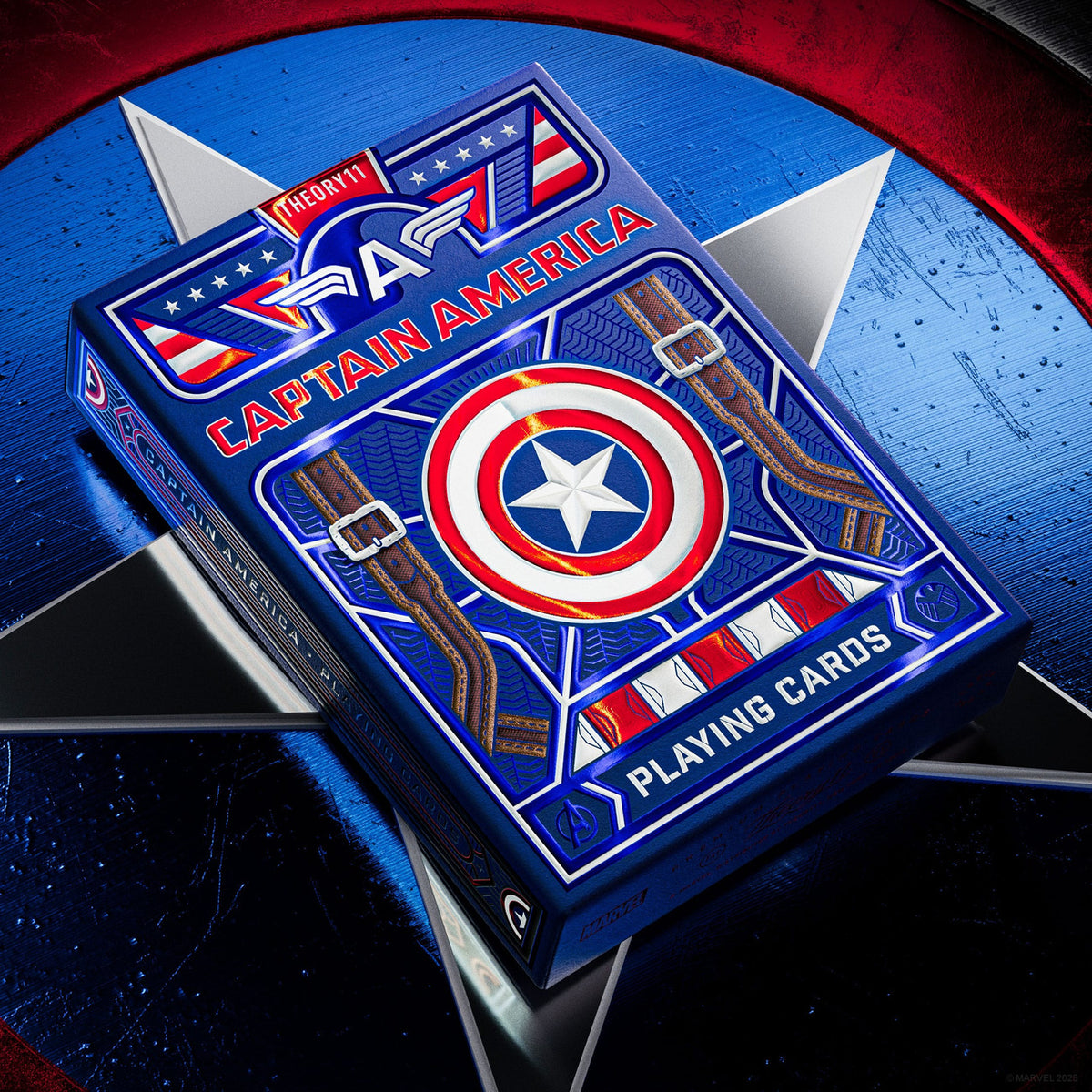 Immagine del prodotto Carte da gioco Captain America Design Patriottico