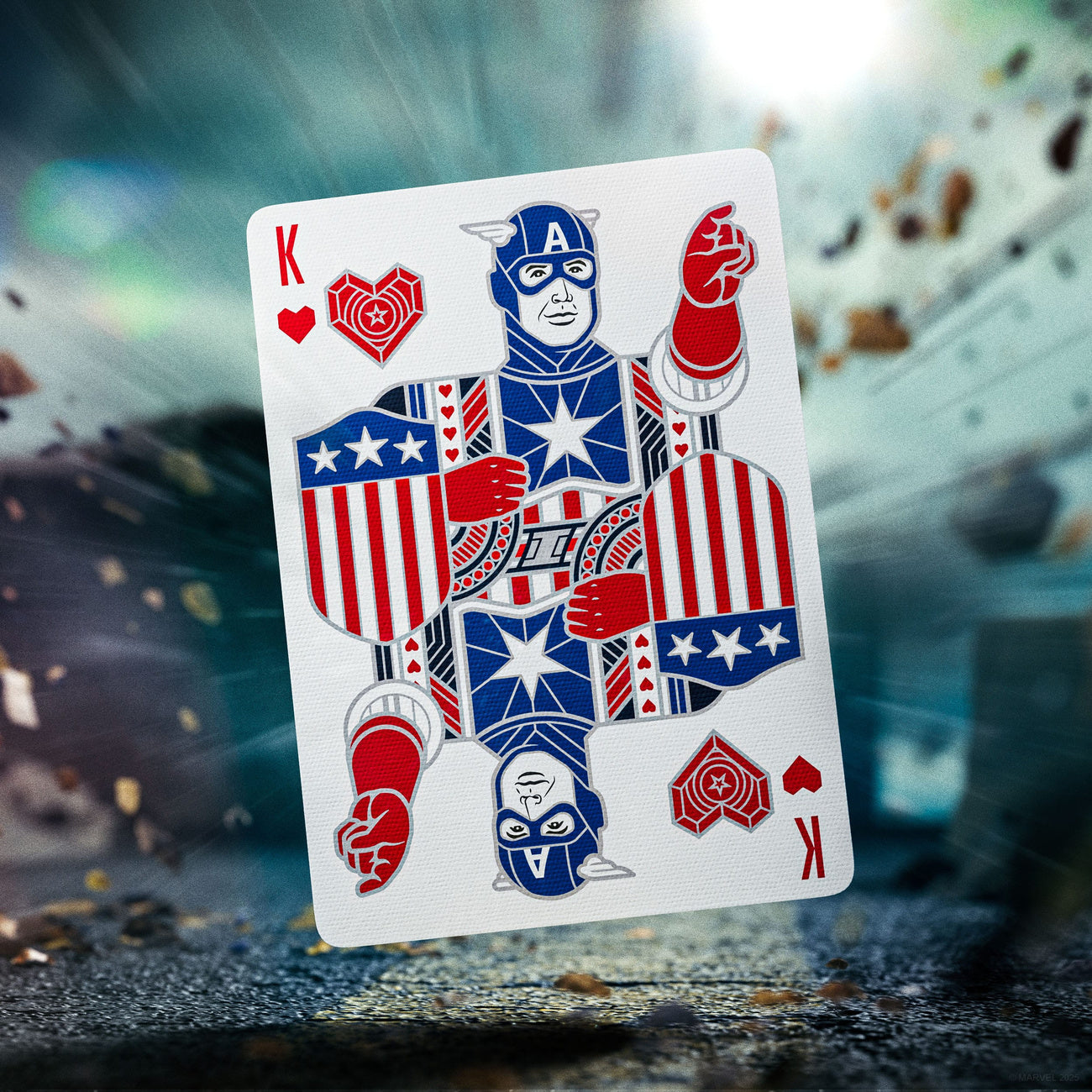 Immagine del prodotto Carte da gioco Captain America Design Patriottico
