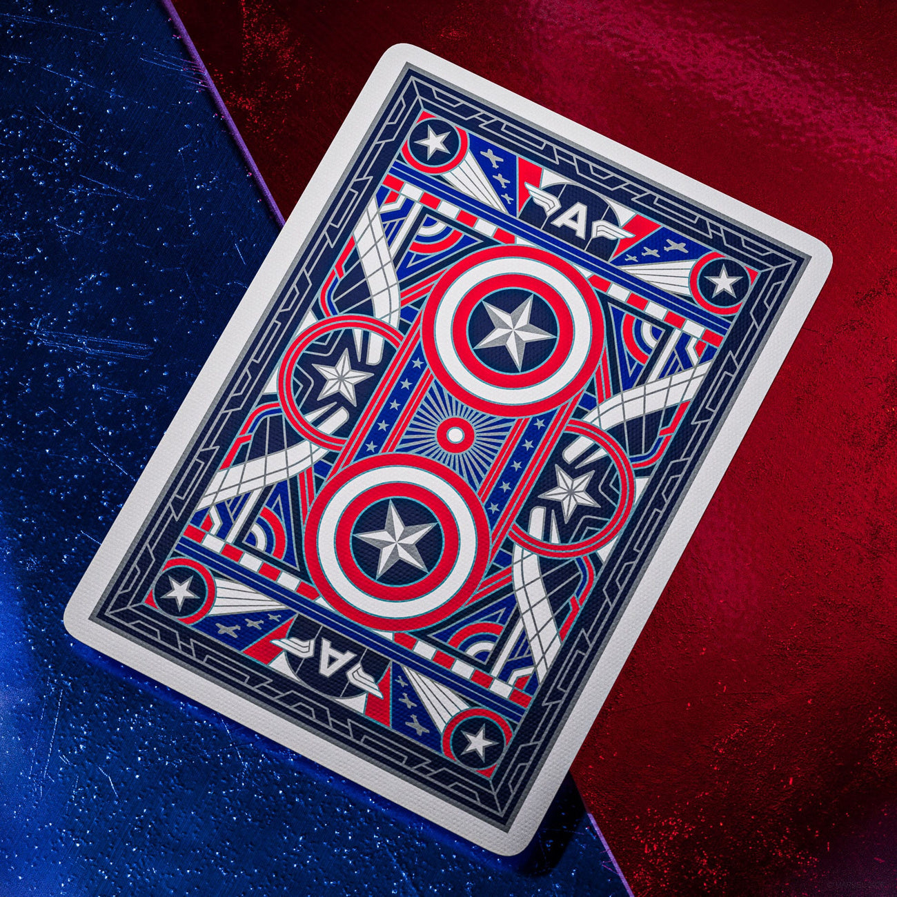 Immagine del prodotto Carte da gioco Captain America Design Patriottico