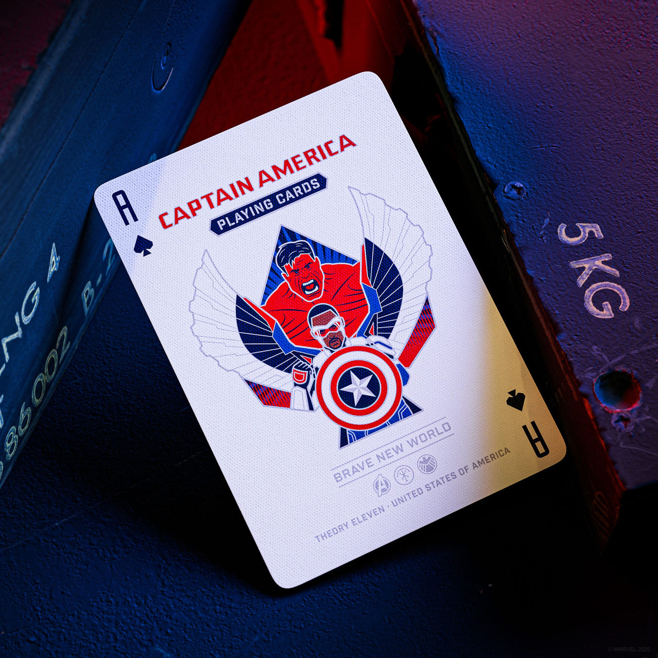 Immagine del prodotto Carte da gioco Captain America Design Patriottico