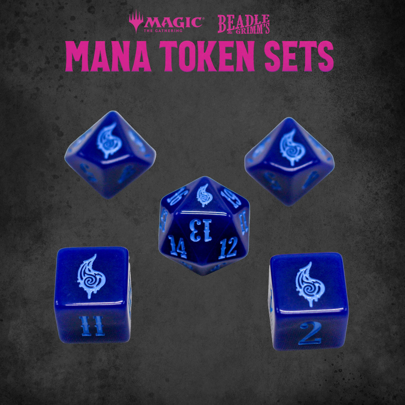 Immagine del prodotto Magic: The Gathering Set Dadi e Segnalini Mana Blu
