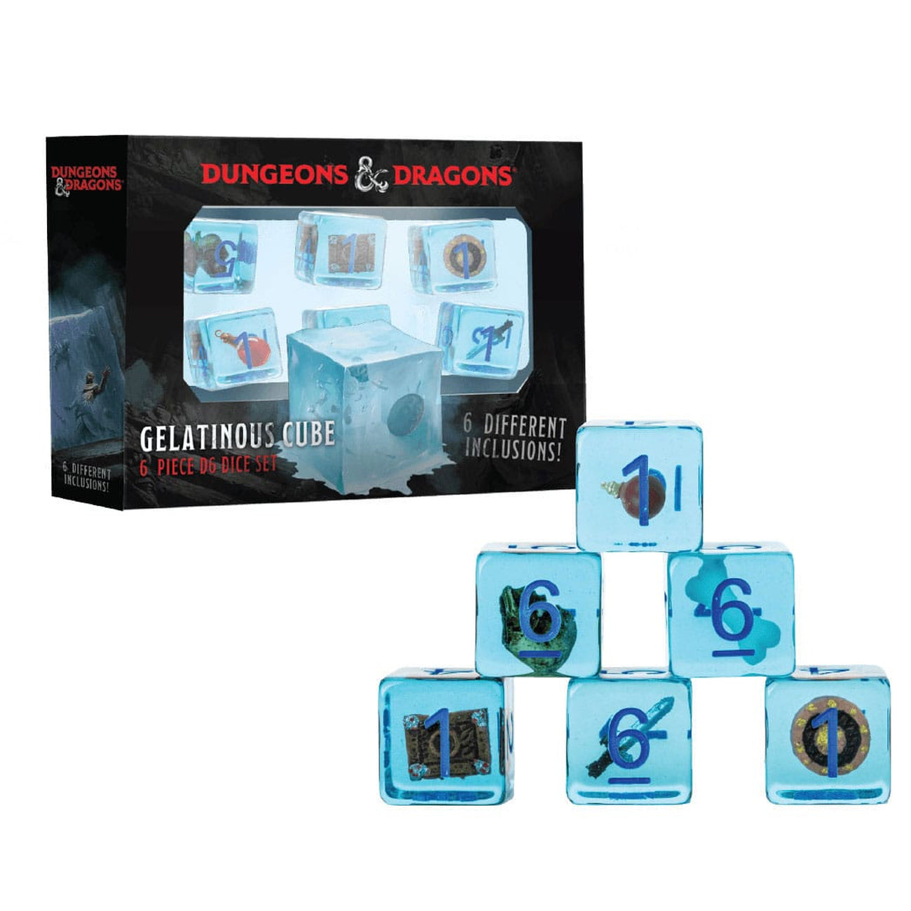 Immagine del prodotto Dungeons & Dragons Set di dadi Gelatinous Cube (6)