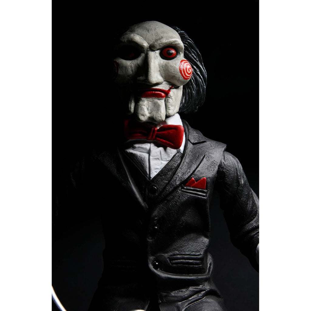 Immagine del prodotto Action figure Saw con suoni Billy con triciclo 30 cm