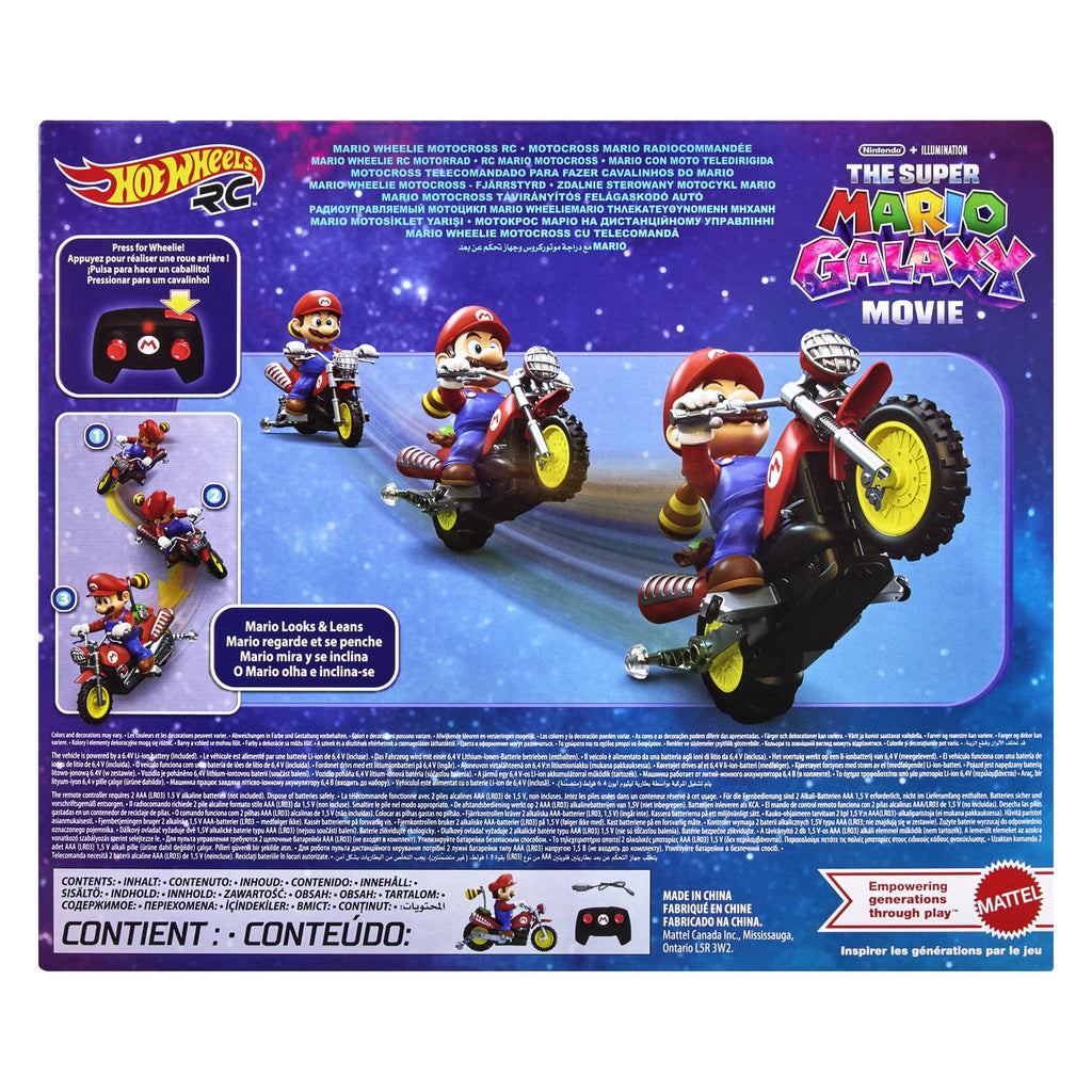 Immagine del prodotto Super Mario Galaxy Film Hot Wheels Moto RC Mario