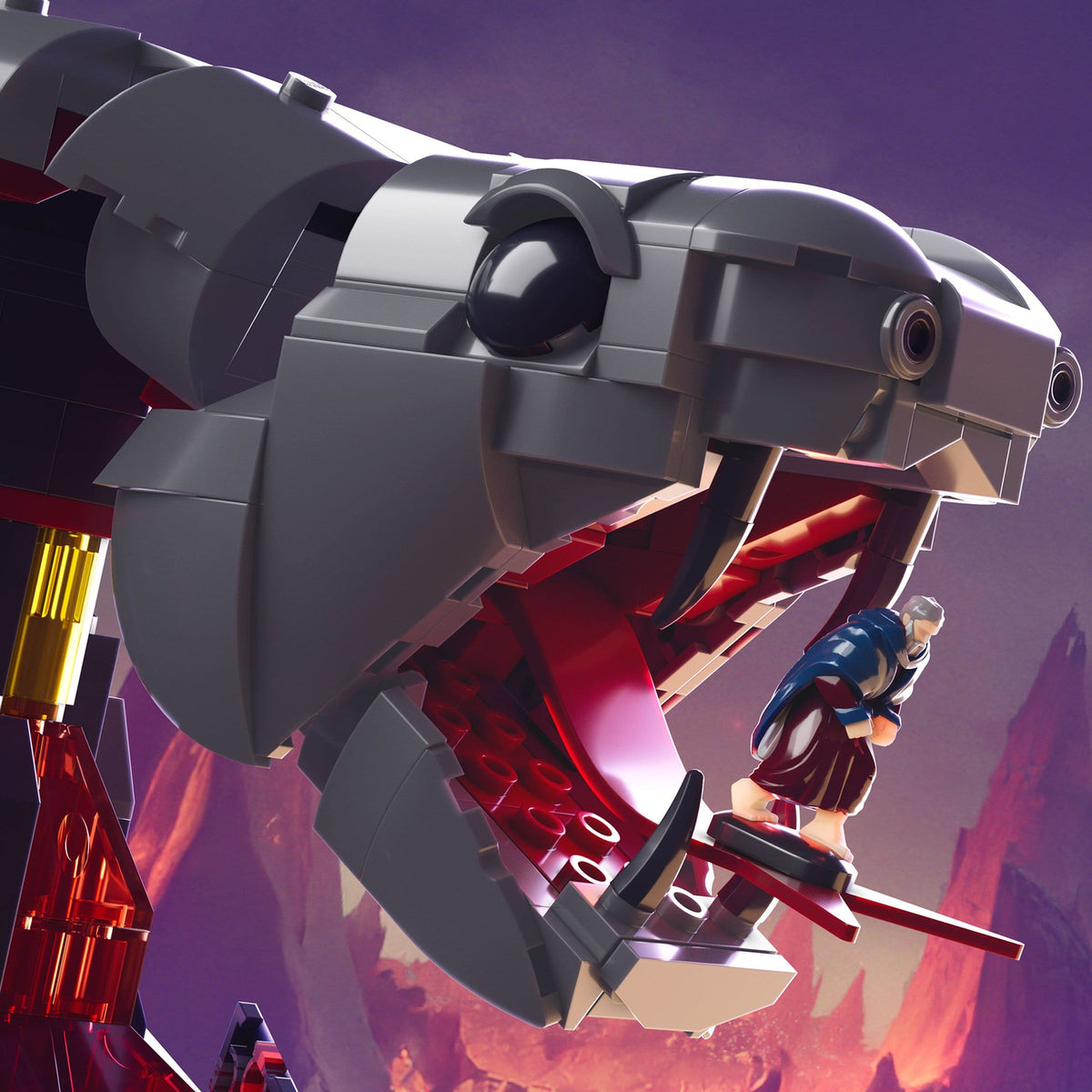 Immagine del prodotto Masters of the Universe Mattel Brick Shop Set di costruzione Snake Mountain
