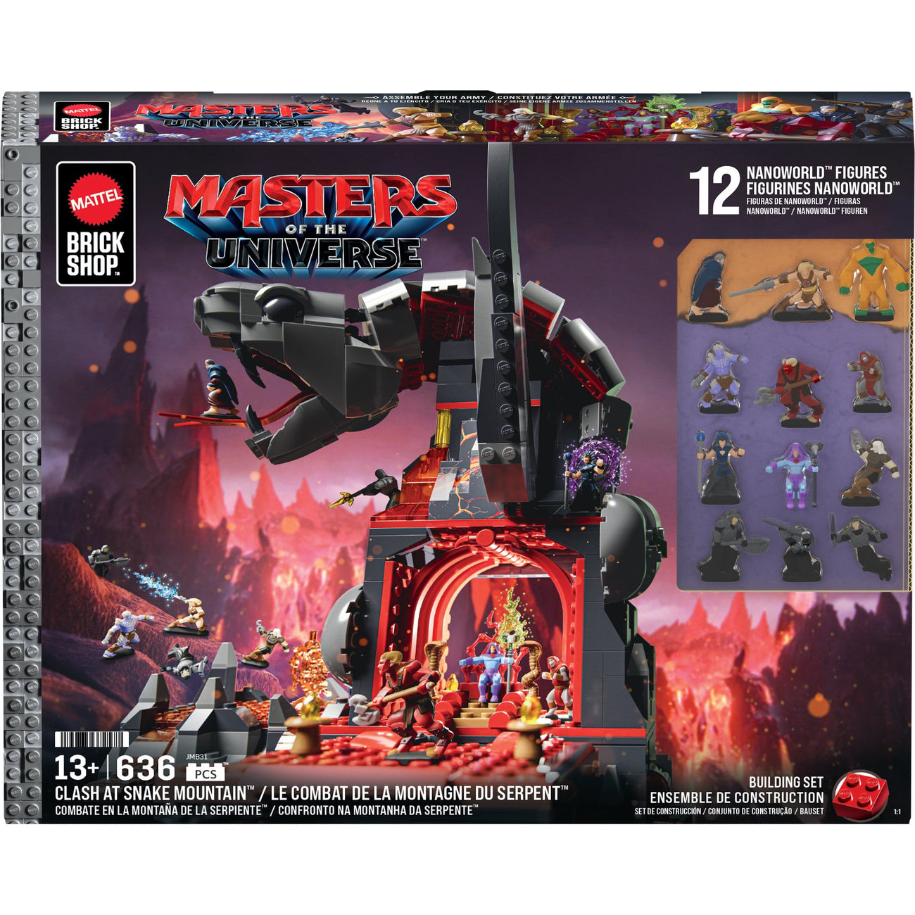 Immagine del prodotto Masters of the Universe Mattel Brick Shop Set di costruzione Snake Mountain