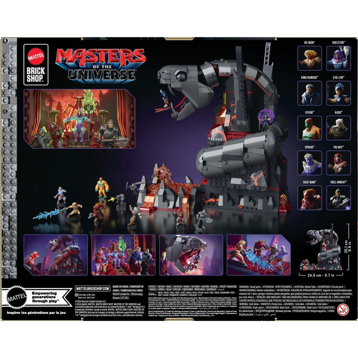 Immagine del prodotto Masters of the Universe Mattel Brick Shop Set di costruzione Snake Mountain