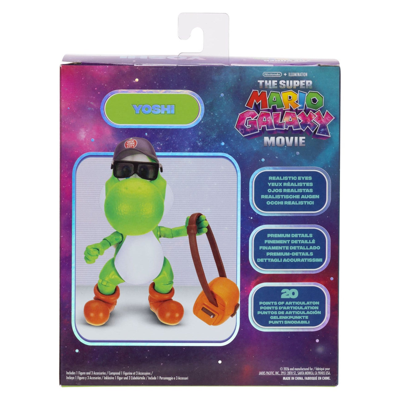 Immagine del prodotto Super Mario Galaxy Movie Action figure Yoshi 13 cm