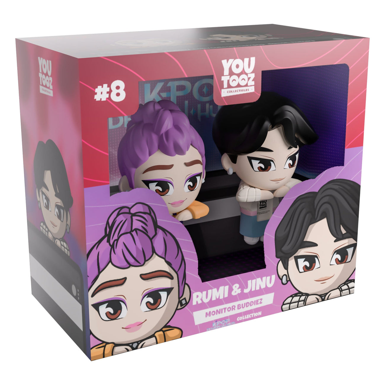 Product image KPop Demon Hunters - Jinu and Rumi Monitor Buddiez Vinyl Figure Set