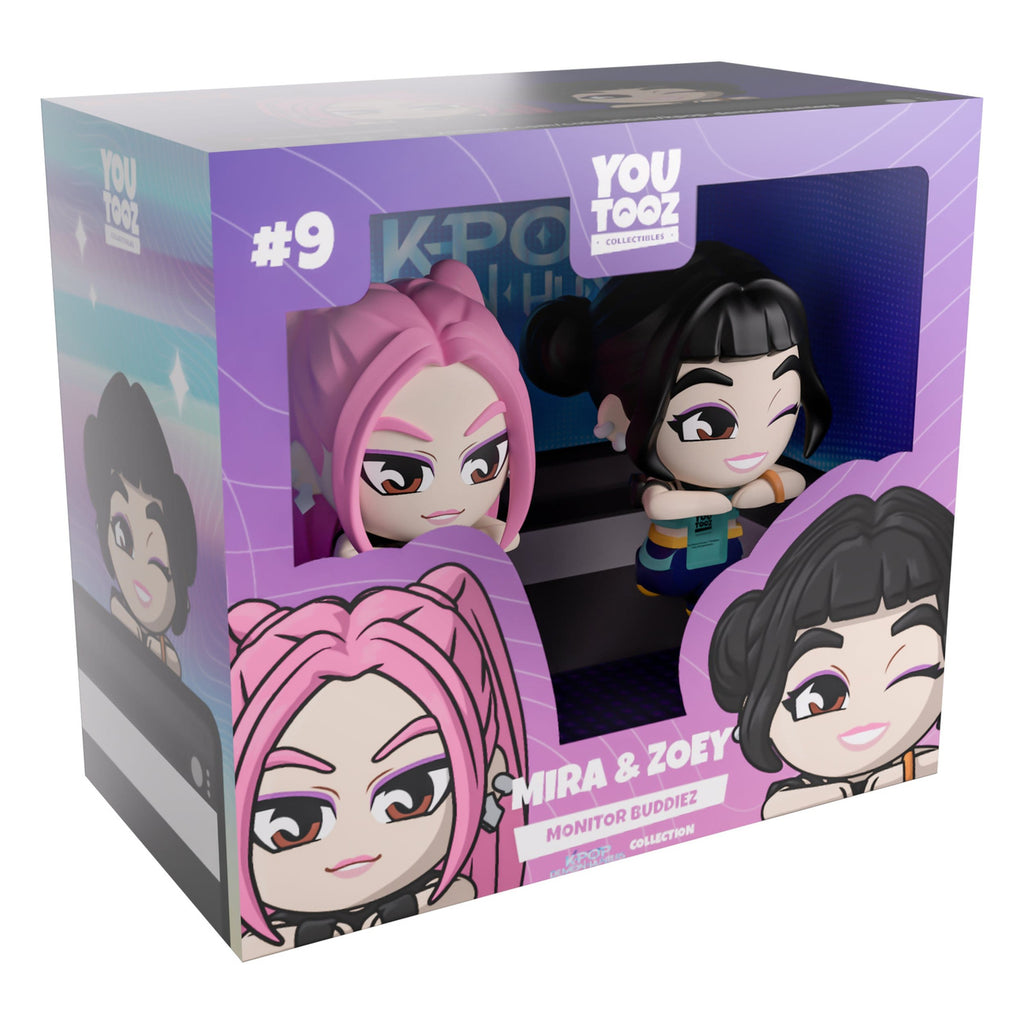 Immagine del prodotto KPop Demon Hunters - Set di figure in vinile Mira e Zoey Monitor Buddiez