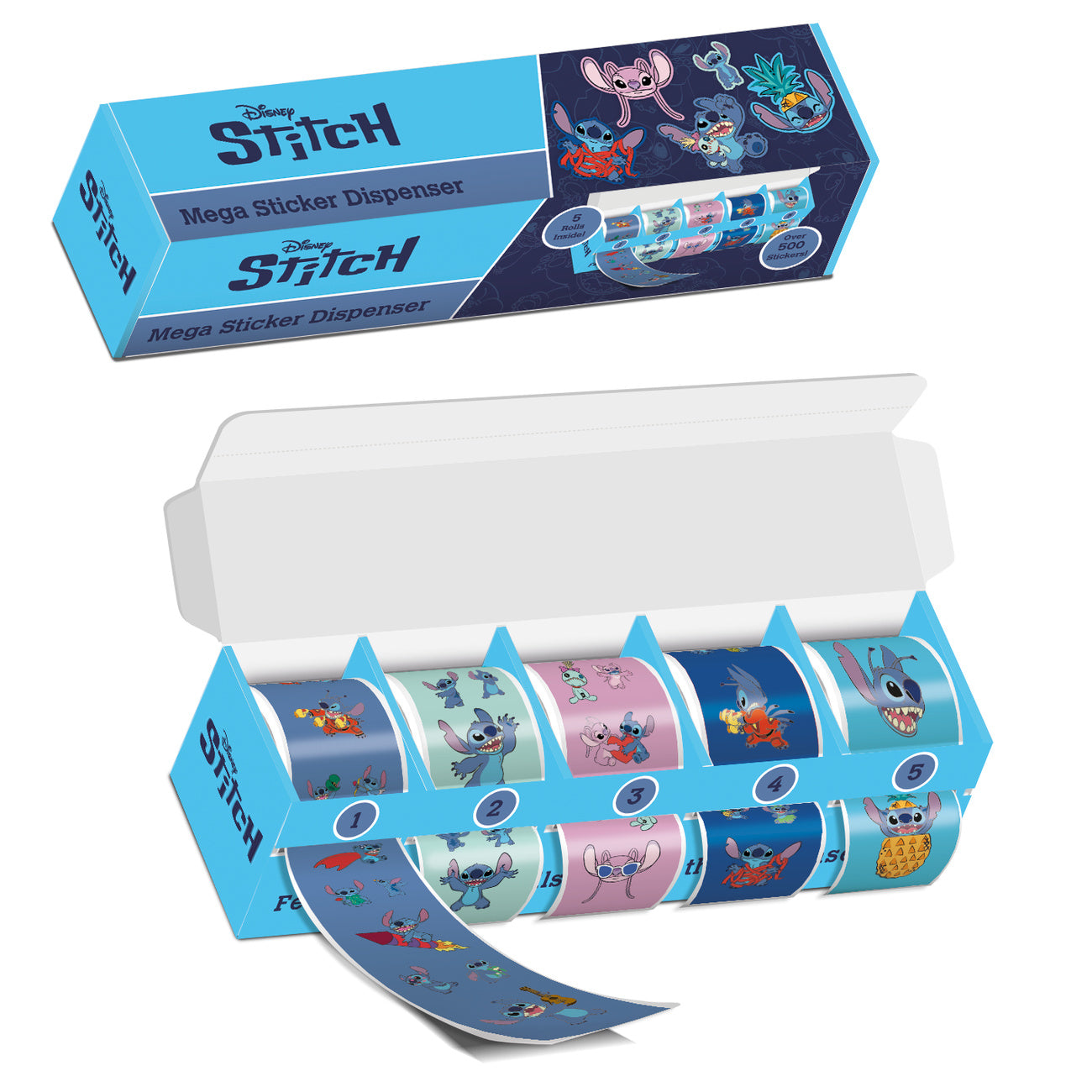 Immagine del prodotto Dispenser di sticker Stitch e Angel - Lilo & Stitch