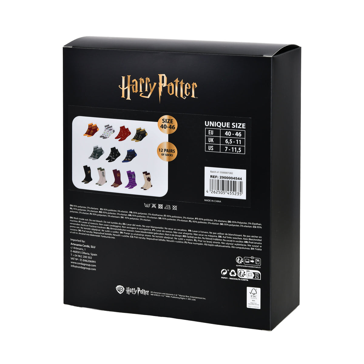 Immagine del prodotto Harry Potter - Calendario dell’Avvento calzini Hogwarts