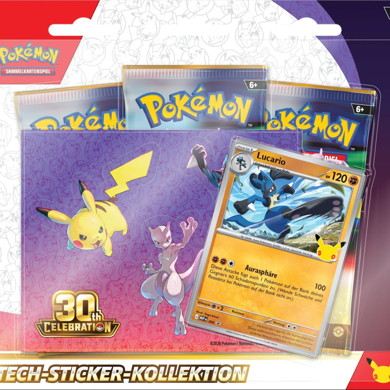 Immagine del prodotto Pokémon – Collezione di Sticker Tech 30 Anni