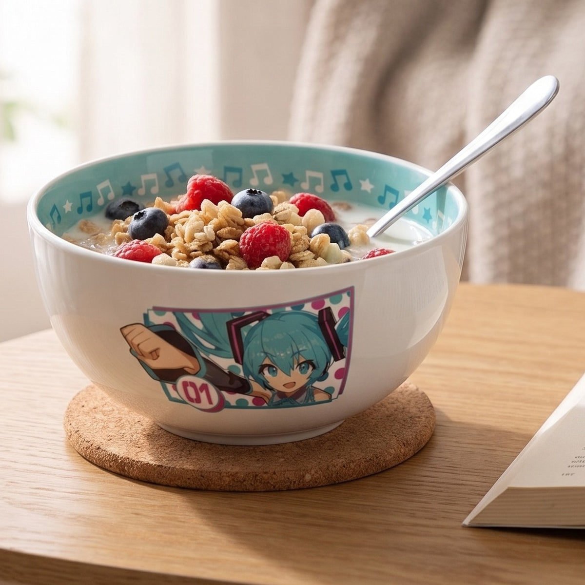 Product image Hatsune Miku - Treble Clef Cereal Bowl