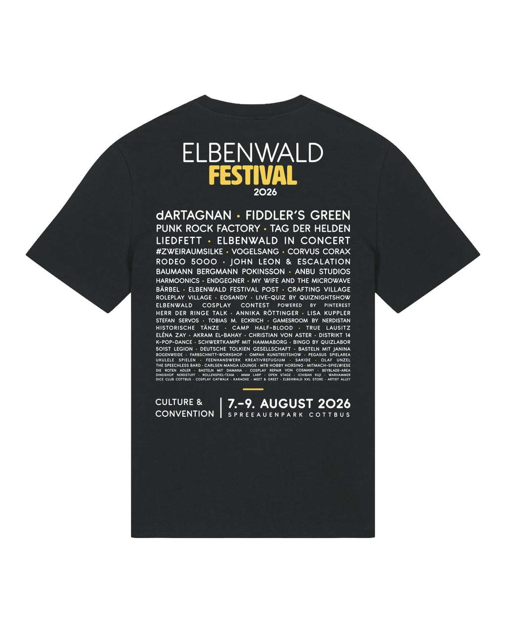 Immagine del prodotto Elbenwald Festival 2026 - T-shirt Ghost Line Up