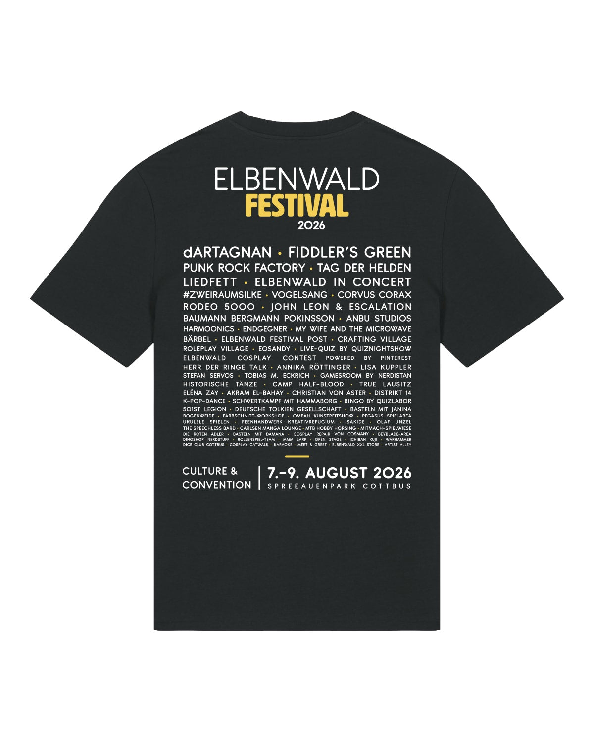Immagine del prodotto Elbenwald Festival 2026 - T-shirt Ghost Line Up