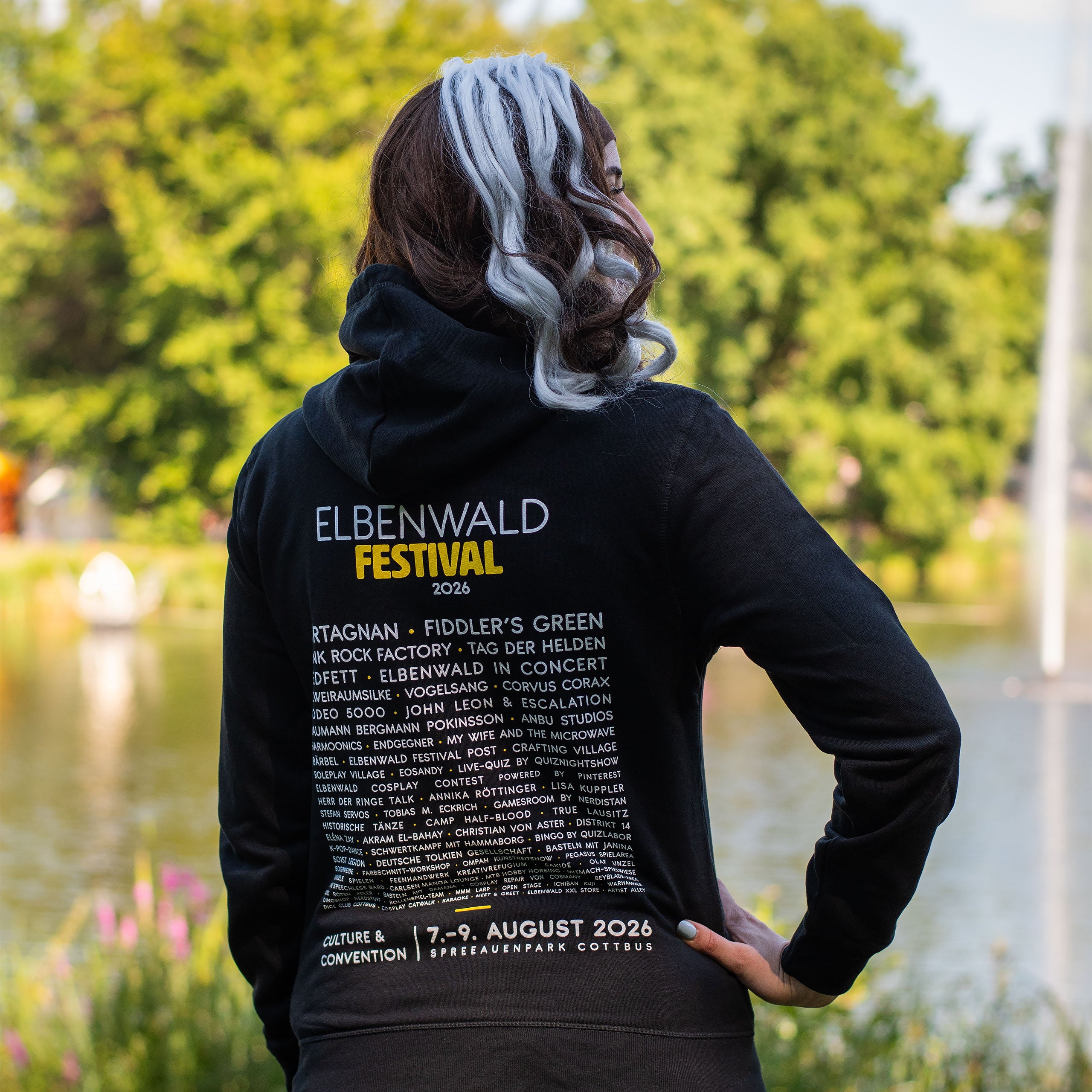 Immagine del prodotto Elbenwald Festival 2026 - Felpa con cappuccio Line-Up