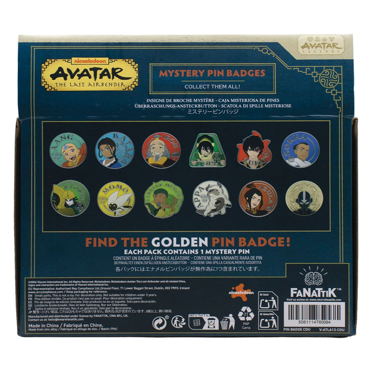 Immagine del prodotto Avatar – Espositore con 12 pin misteriosi