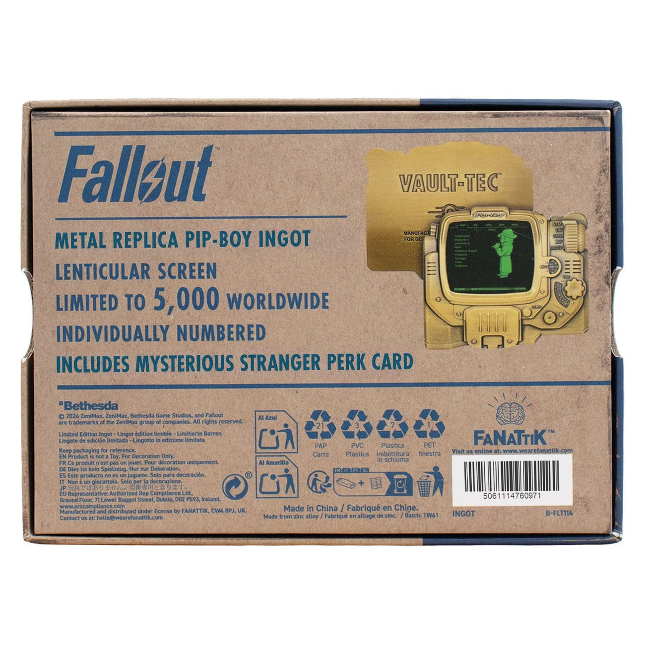 Immagine del prodotto Fallout - Replica da collezione lingotto lenticolare Pip-Boy Edizione Limitata
