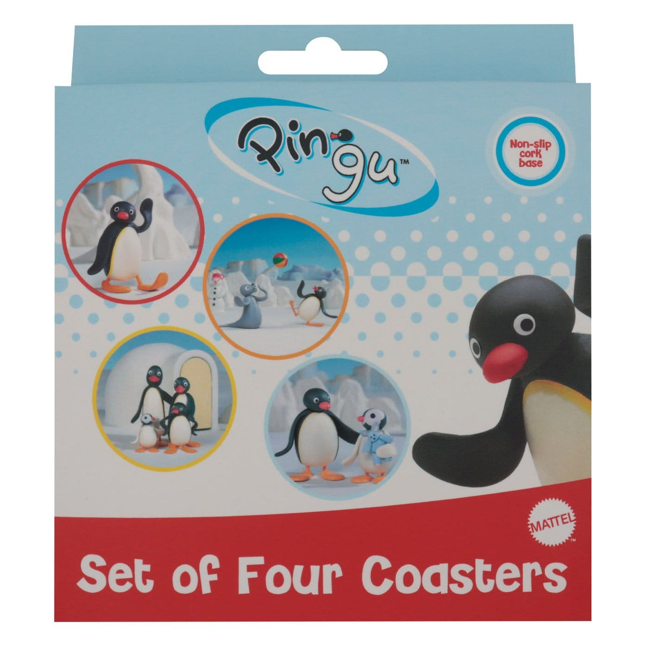 Immagine del prodotto Pingu - Family Set di 4 sottobicchieri