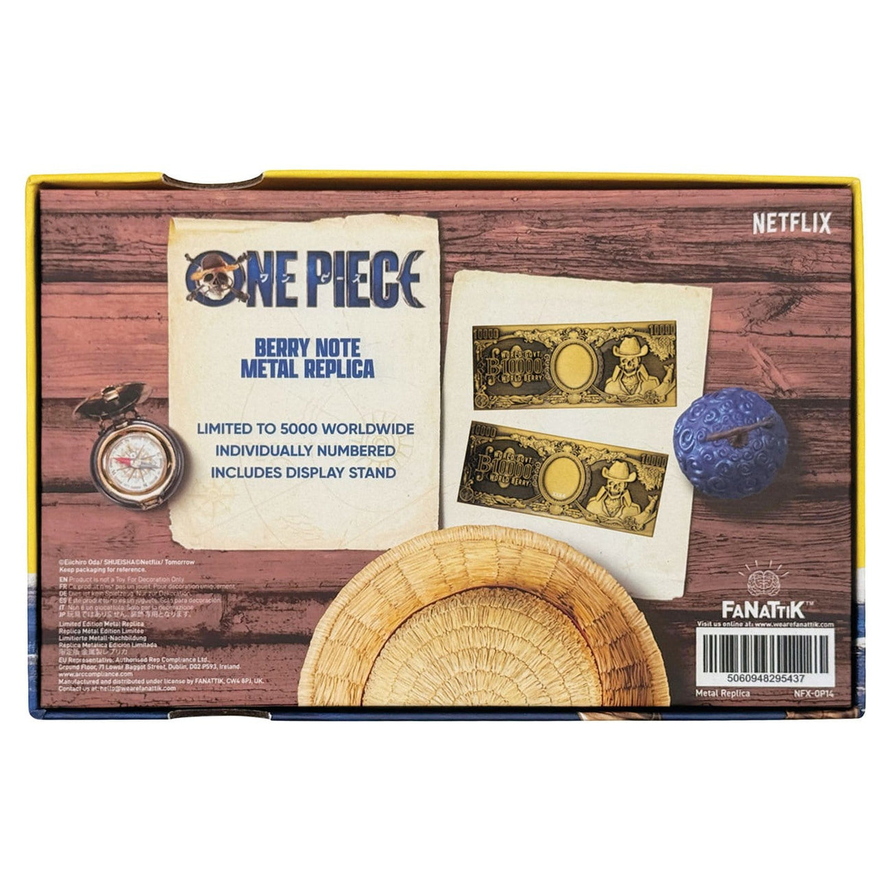 Immagine del prodotto One Piece - Replica da collezione banconota in metallo 1000 World Berry