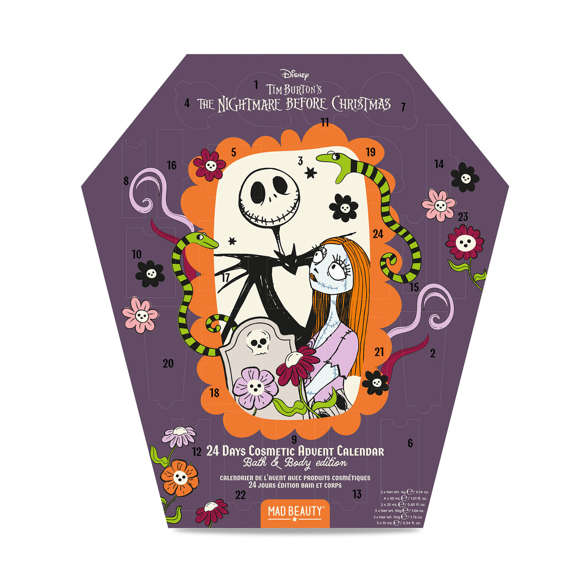 Immagine del prodotto Nightmare Before Christmas - Calendario dell'Avvento cosmetico bara di Jack