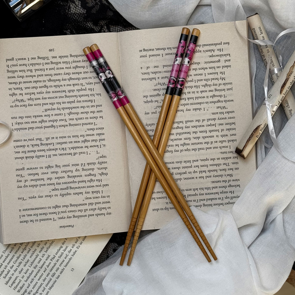 Product image Hello Kitty - Kuromi and My Melody Chopsticks