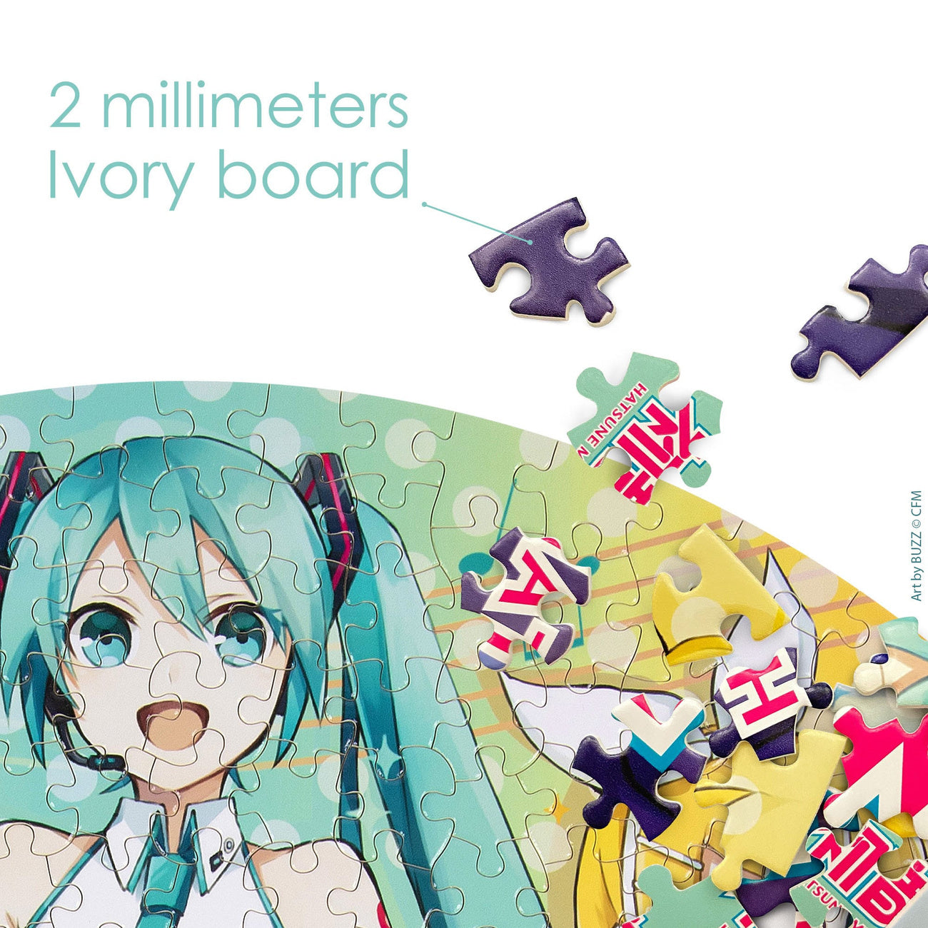 Immagine del prodotto Puzzle rotondo Hatsune Miku da 500 pezzi