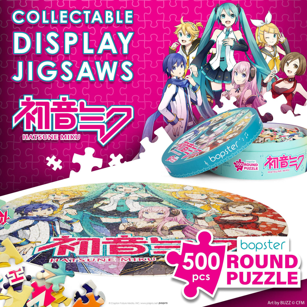 Immagine del prodotto Puzzle rotondo Hatsune Miku da 500 pezzi