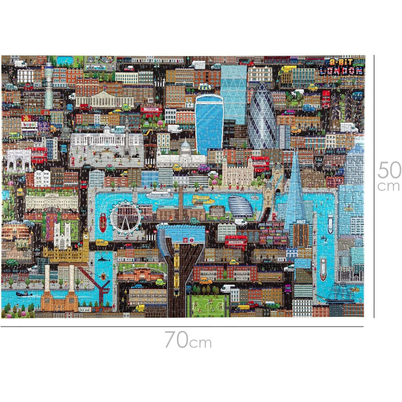 Immagine del prodotto Puzzle pixel 8 bit Londra livello 3 – 1000 pezzi
