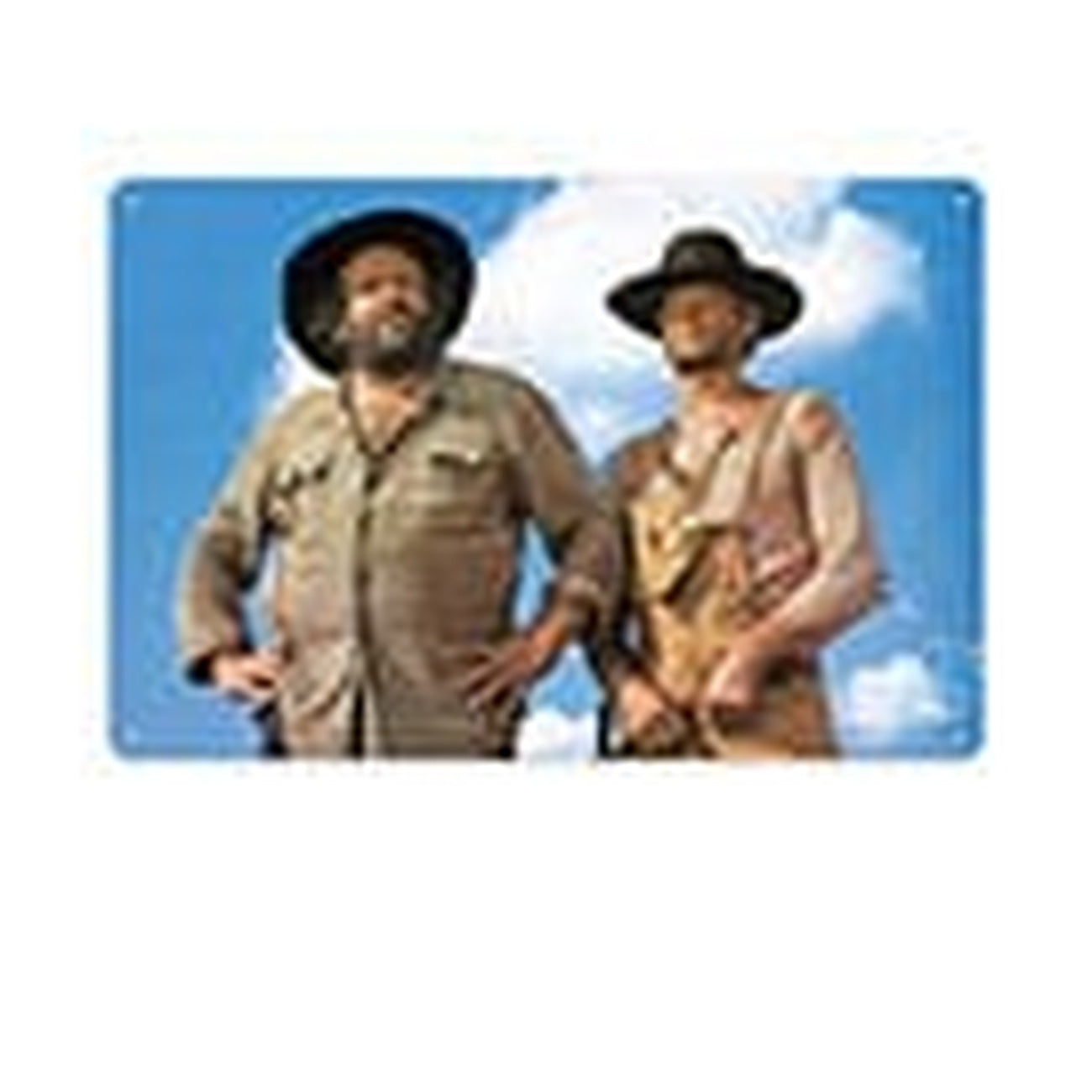 Immagine del prodotto Targa in metallo Bud Spencer & Terence Hill Cielo blu 20 x