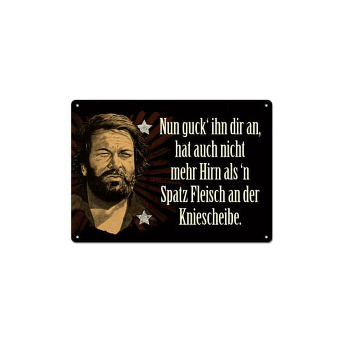 Immagine del prodotto Targa in metallo Bud Spencer Guardalo un po',... 10 x 15 cm