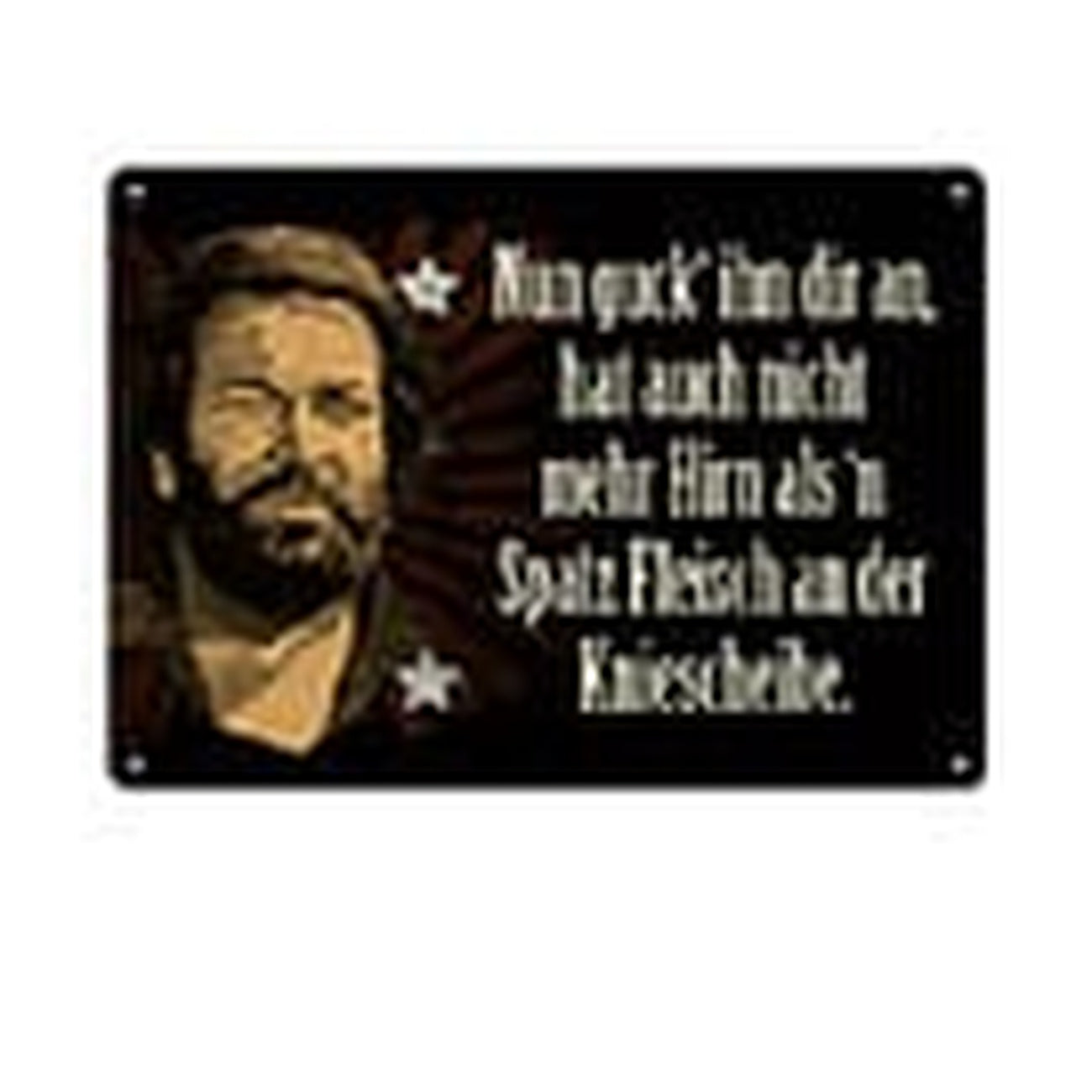 Immagine del prodotto Targa in metallo Bud Spencer Guardalo un po',... 10 x 15 cm