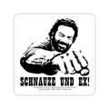 Immagine del prodotto Sottobicchiere da birra Bud Spencer in metallo Schnauze und Ex 10 x 10 cm