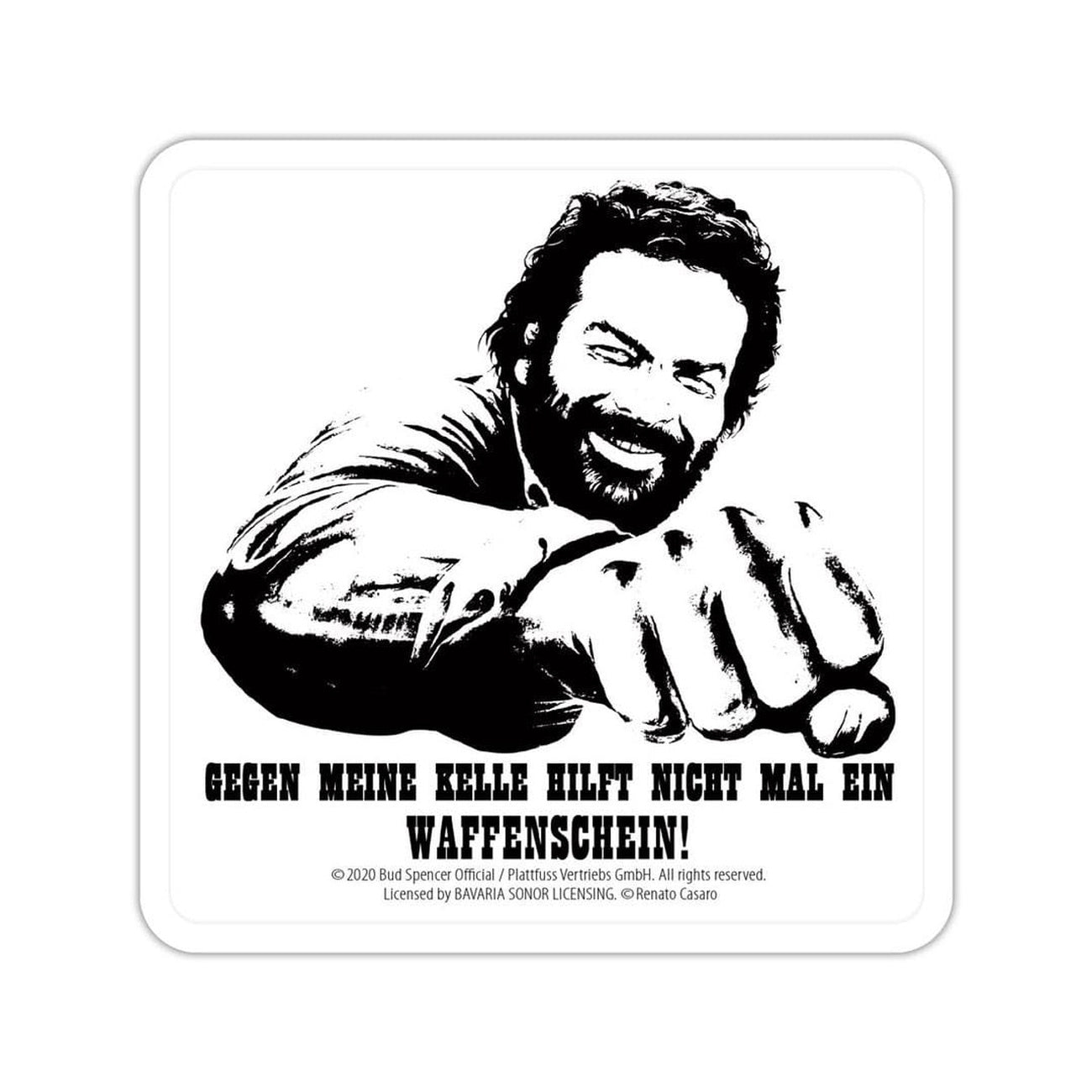 Immagine del prodotto Bud Spencer Sottobicchiere da Birra in Metallo Cazzuola 10 x 10 cm