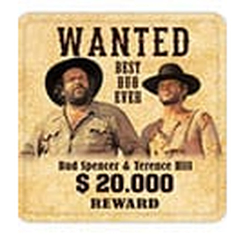 Immagine del prodotto Bud Spencer & Terence Hill Sottobicchieri in metallo Wanted - Set da 10